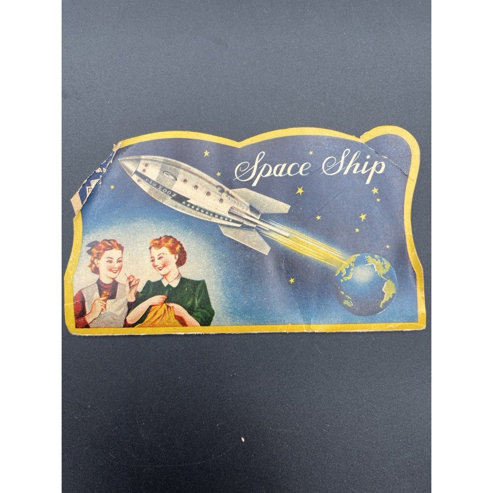 Vintage Space Ship Needle‎ Book Japan Sewing Needles Atomic Retro
